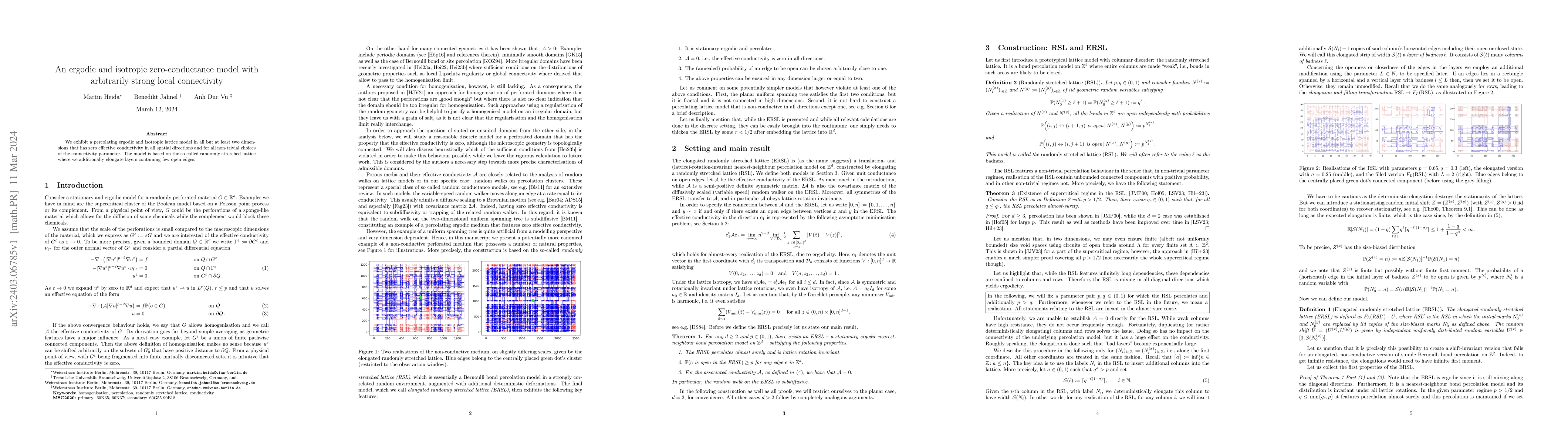 Thumbnail for An ergodic and isotropic zero-conductance model with arbitrarily strong
  local connectivity