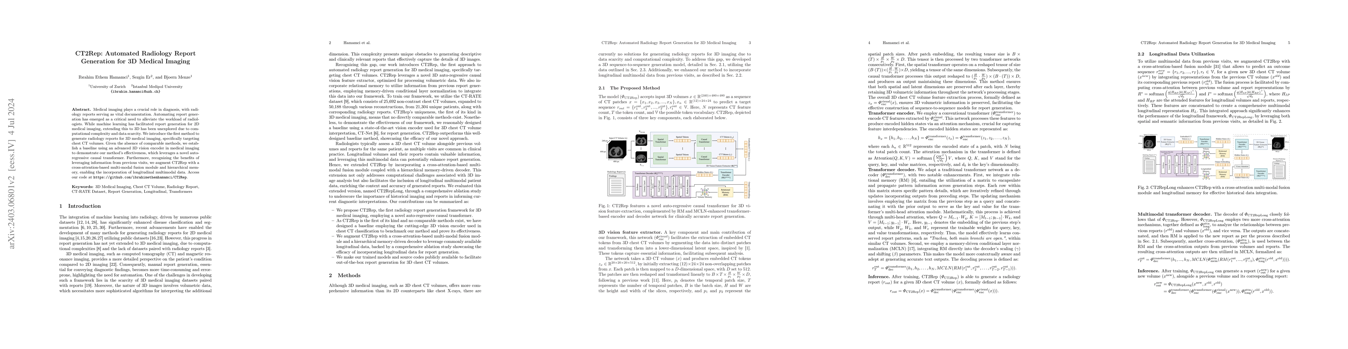Thumbnail for CT2Rep: Automated Radiology Report Generation for 3D Medical Imaging