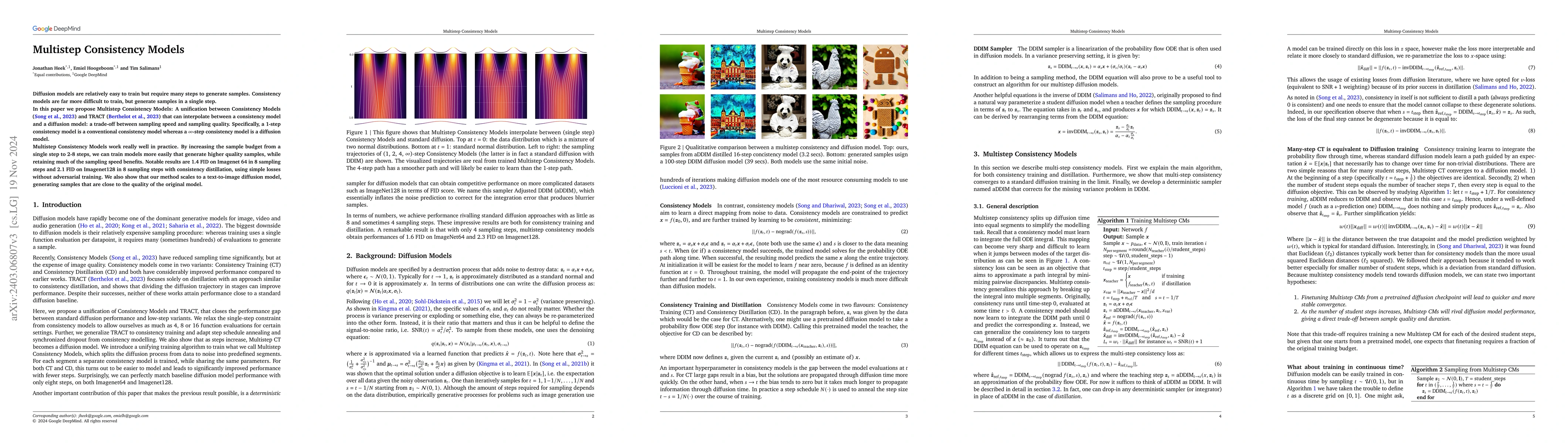 Thumbnail for Multistep Consistency Models