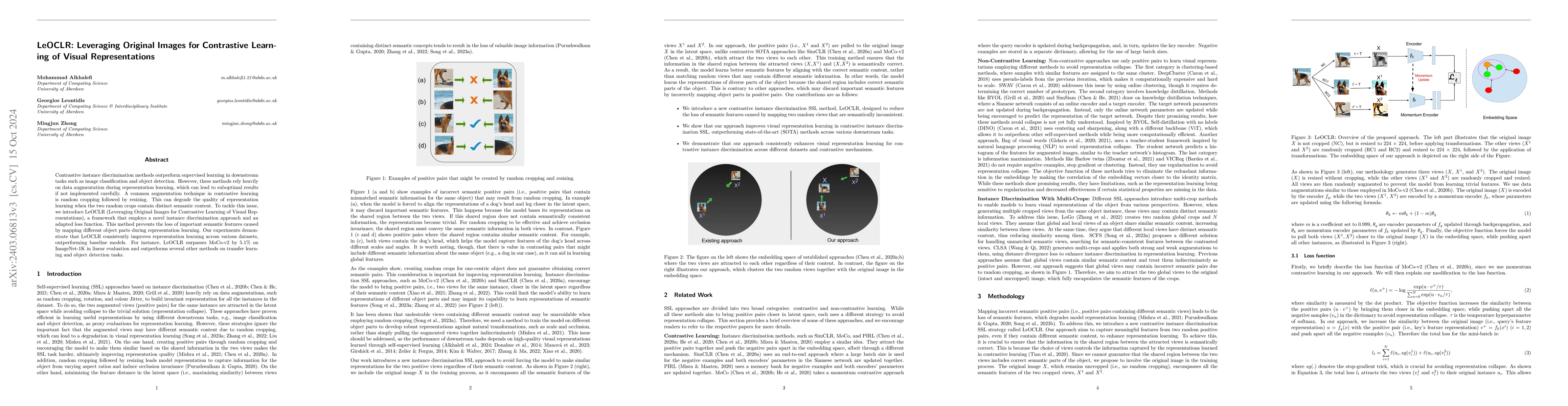 Thumbnail for LeOCLR: Leveraging Original Images for Contrastive Learning of Visual
  Representations