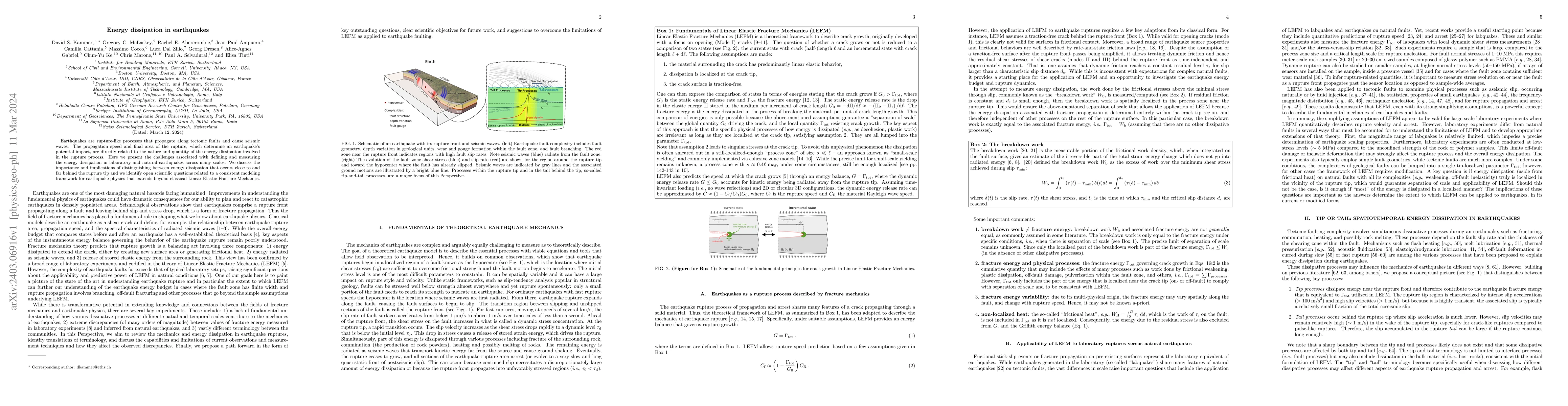 Thumbnail for Energy dissipation in earthquakes