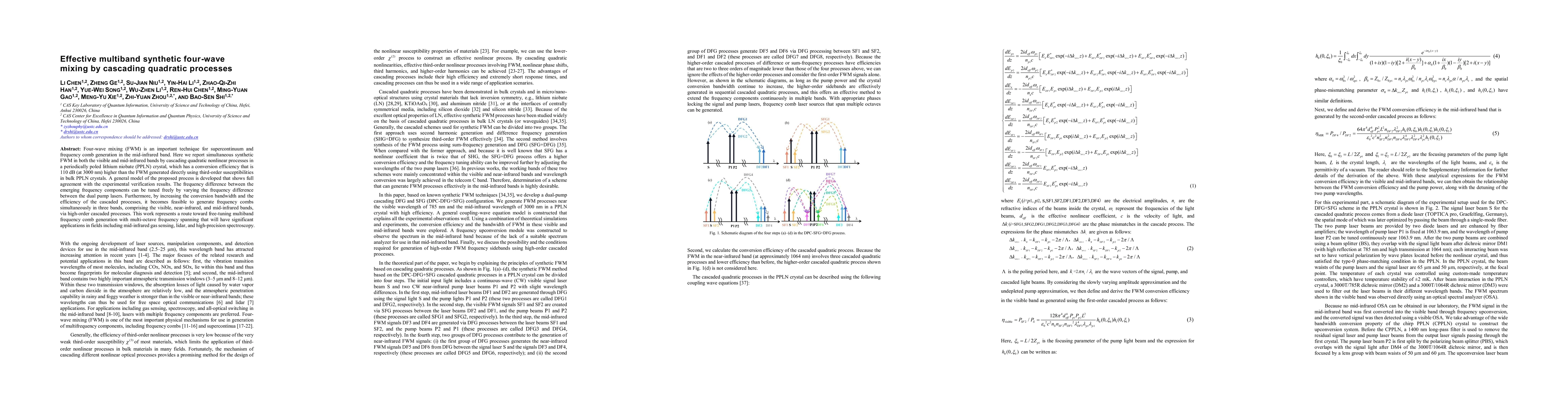 Thumbnail for Effective multiband synthetic four-wave mixing by cascading quadratic
  processes