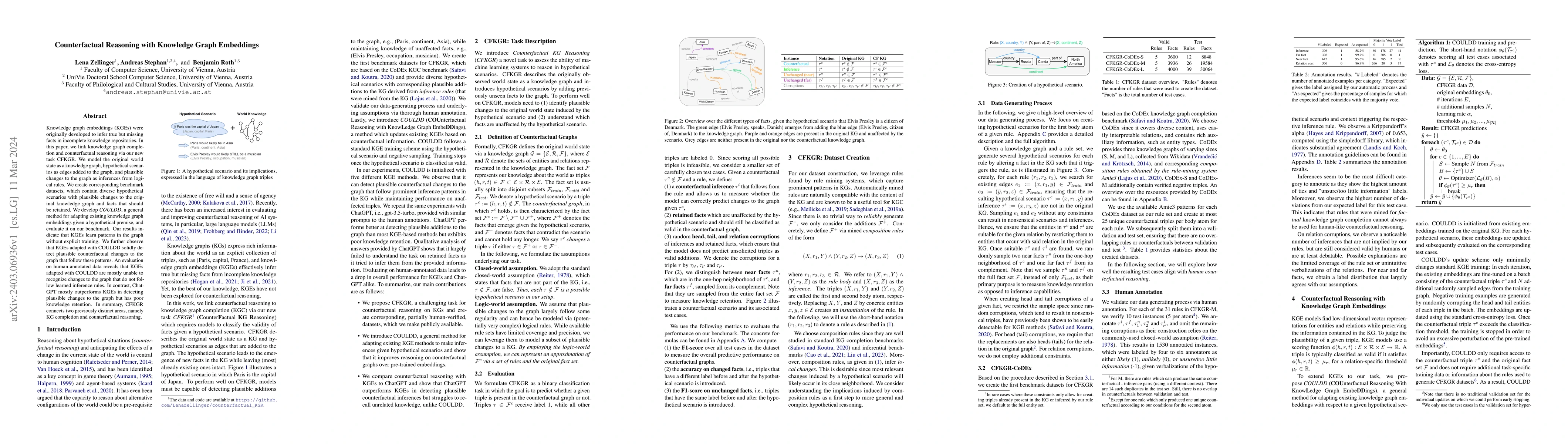 Thumbnail for Counterfactual Reasoning with Knowledge Graph Embeddings