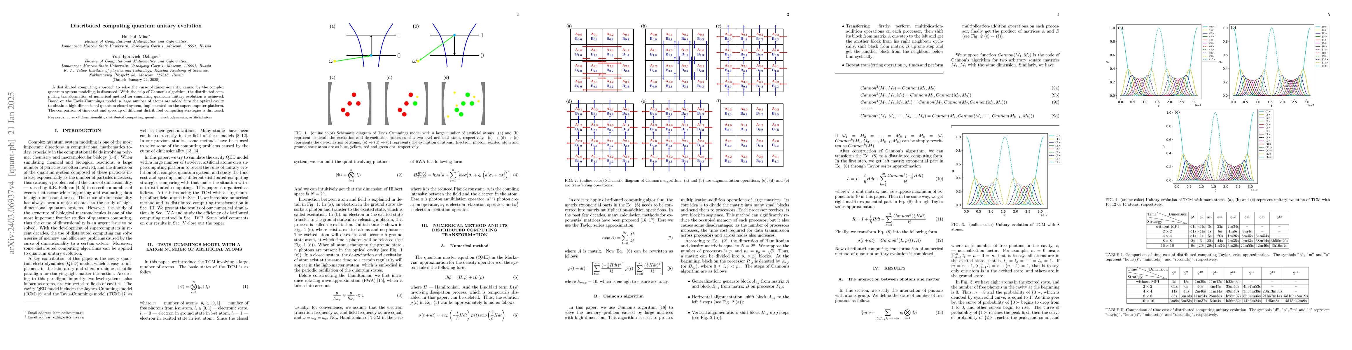 Thumbnail for Distributed computing quantum unitary evolution