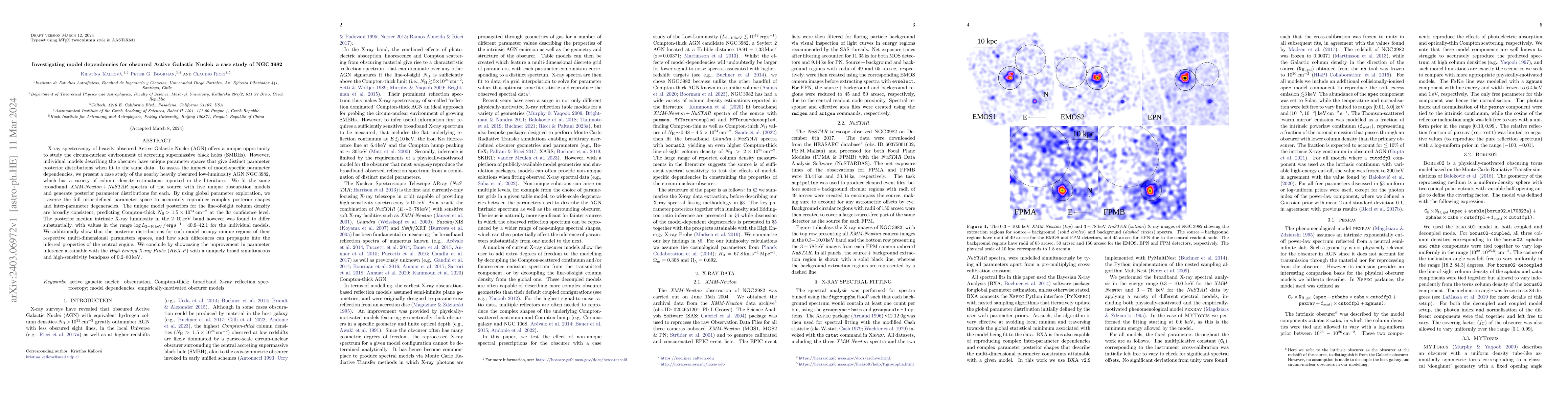 Thumbnail for Investigating model dependencies for obscured Active Galactic Nuclei: a
  case study of NGC 3982