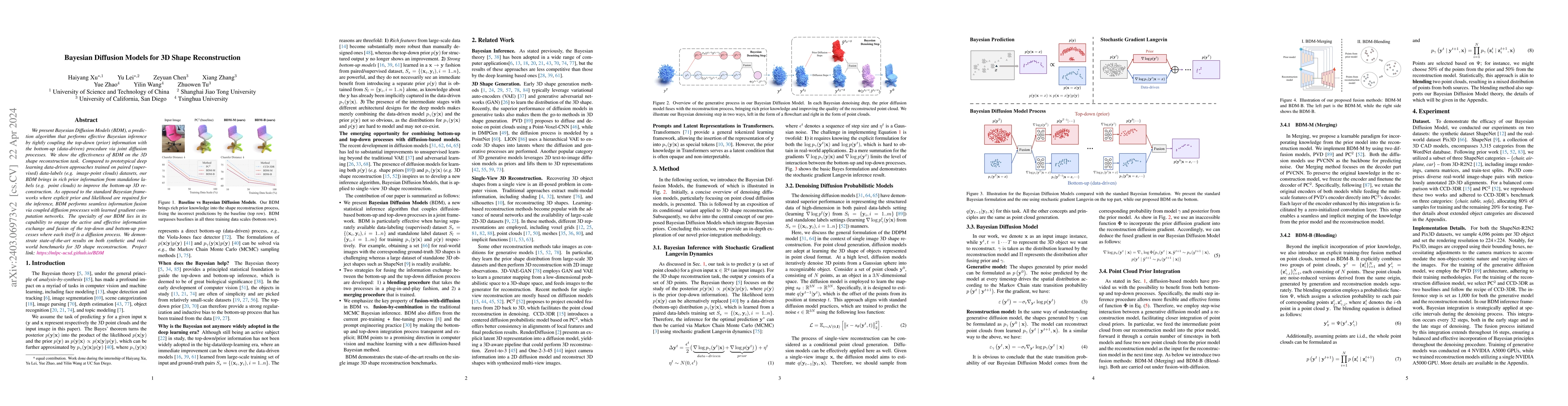 Thumbnail for Bayesian Diffusion Models for 3D Shape Reconstruction