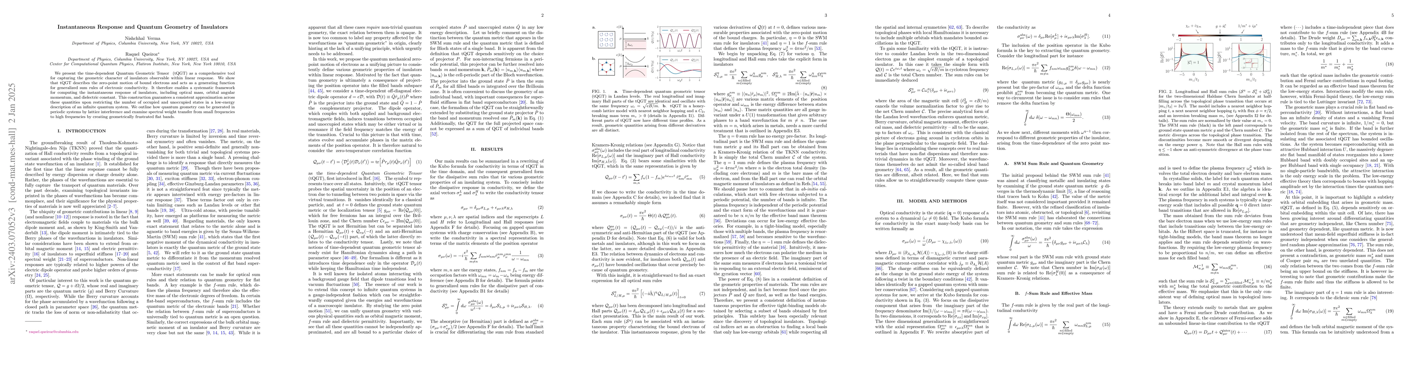 Thumbnail for Instantaneous Response and Quantum Geometry of Insulators