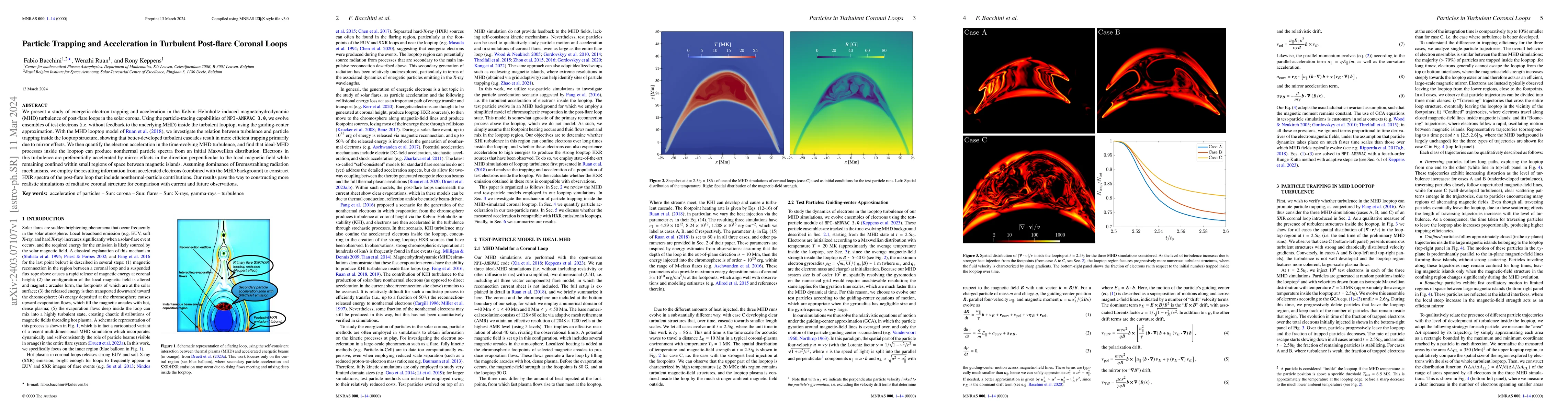 Thumbnail for Particle Trapping and Acceleration in Turbulent Post-flare Coronal Loops