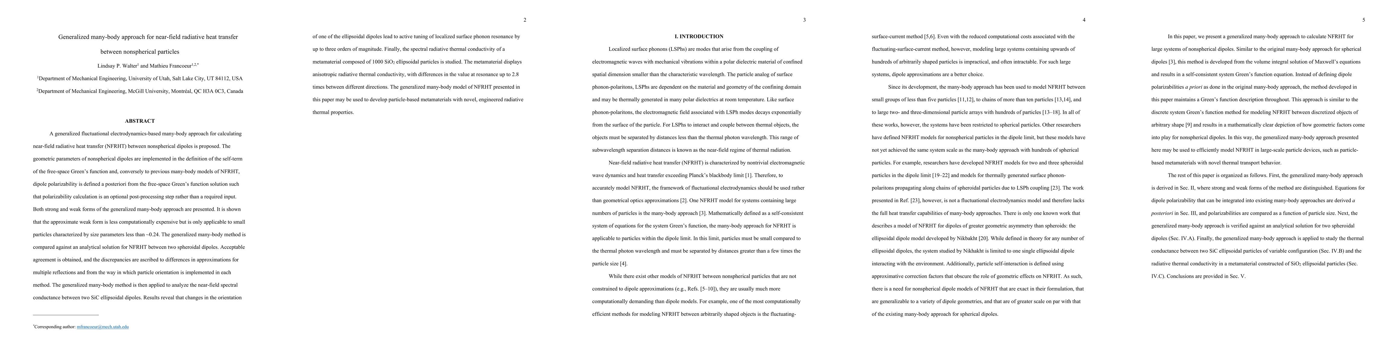 Thumbnail for Generalized many-body approach for near-field radiative heat transfer
  between nonspherical particles