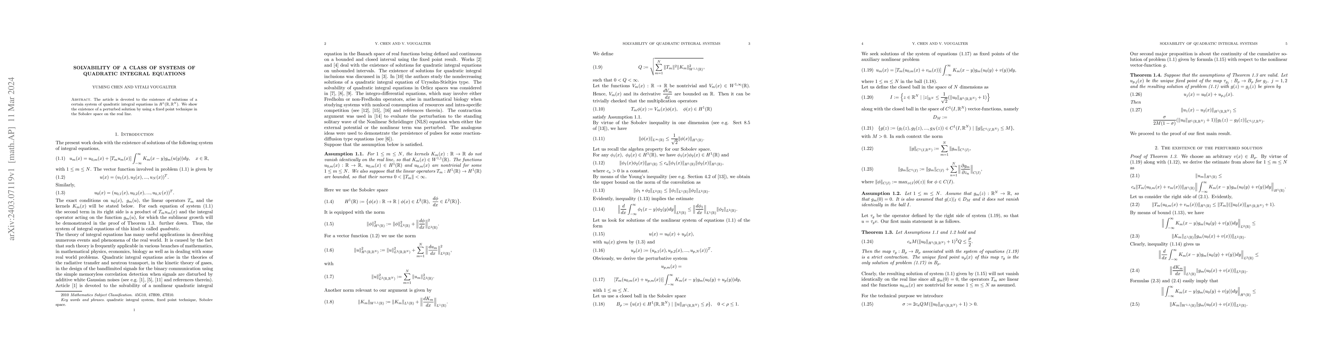 Thumbnail for Solvability of a class of systems of quadratic integral equations