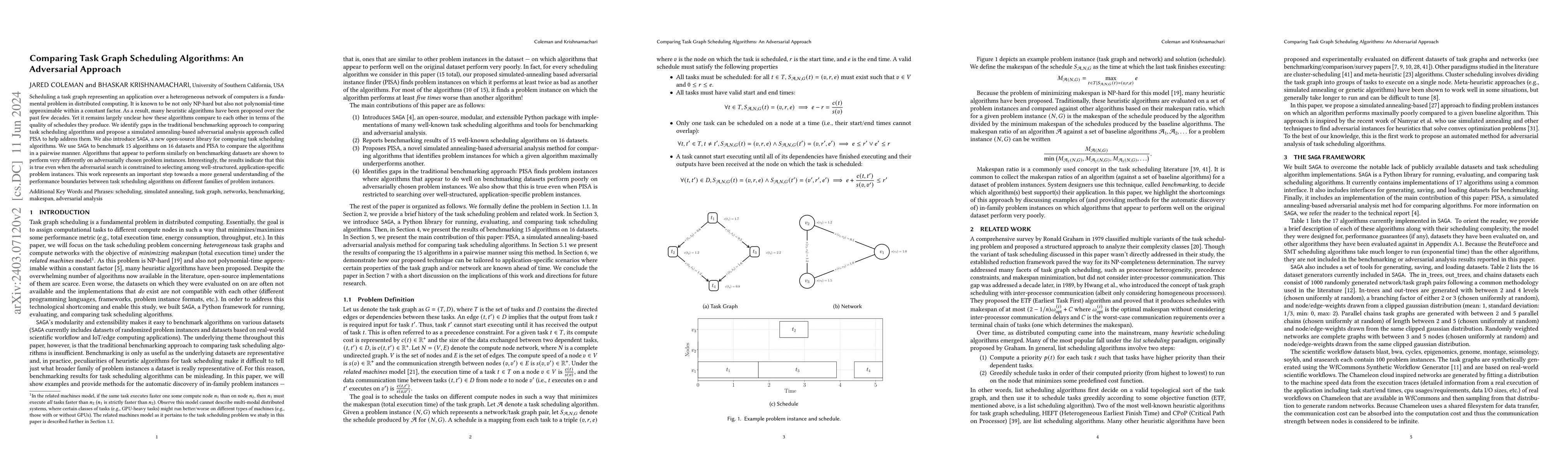 Thumbnail for Comparing Task Graph Scheduling Algorithms: An Adversarial Approach