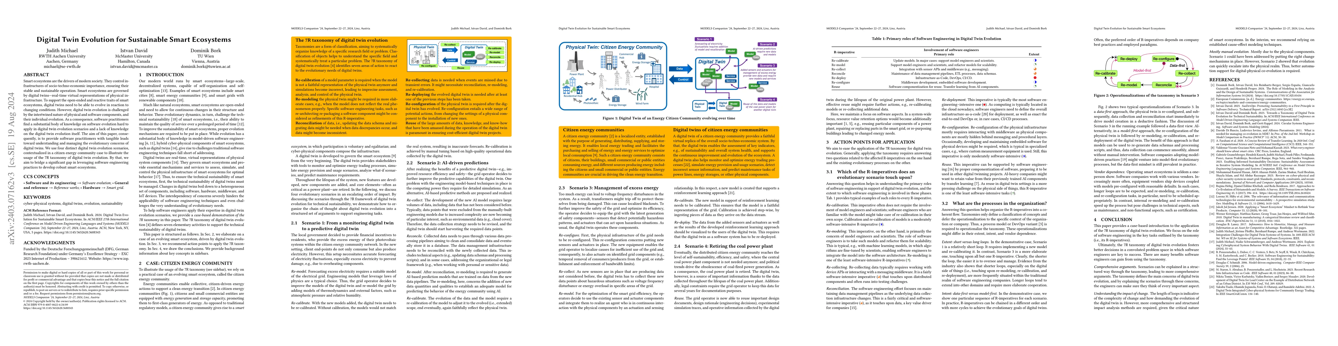 Thumbnail for Digital Twin Evolution for Sustainable Smart Ecosystems