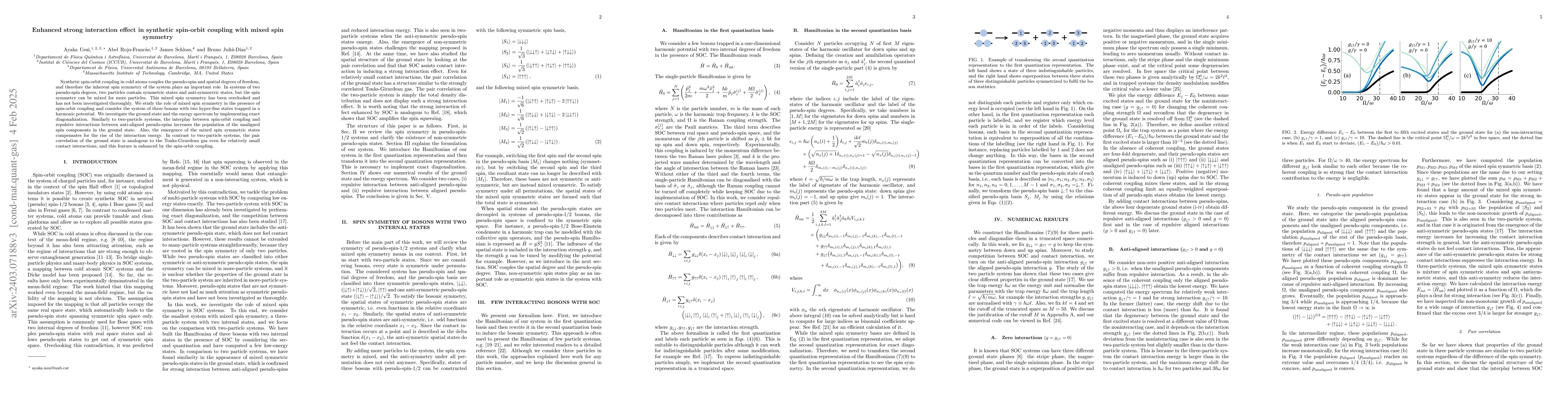 Thumbnail for Spin-orbit coupling in symmetric and mixed spin-symmetry