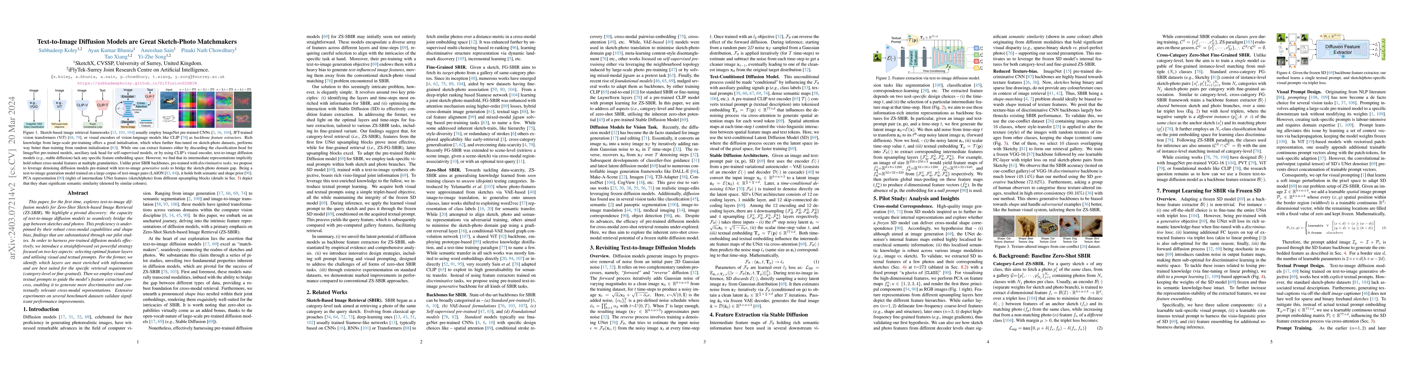 Thumbnail for Text-to-Image Diffusion Models are Great Sketch-Photo Matchmakers