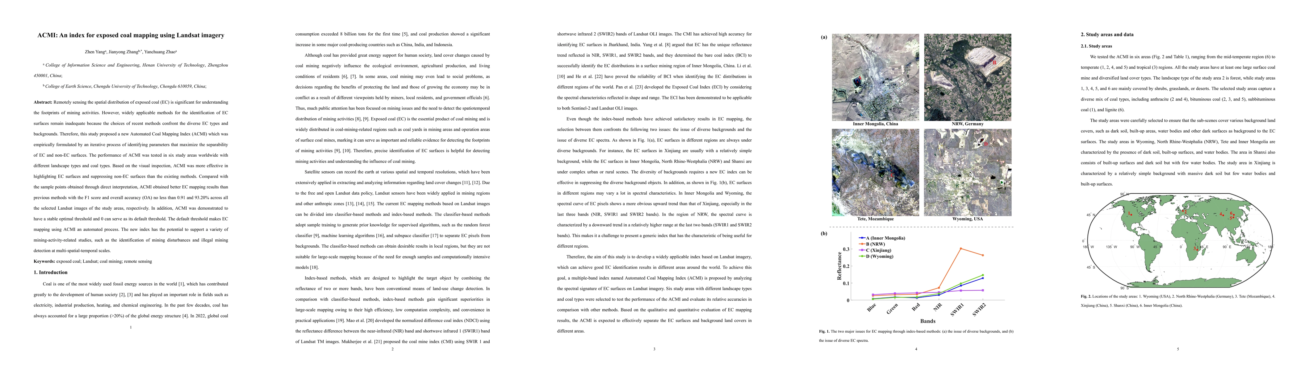 Thumbnail for ACMI: An index for exposed coal mapping using Landsat imagery