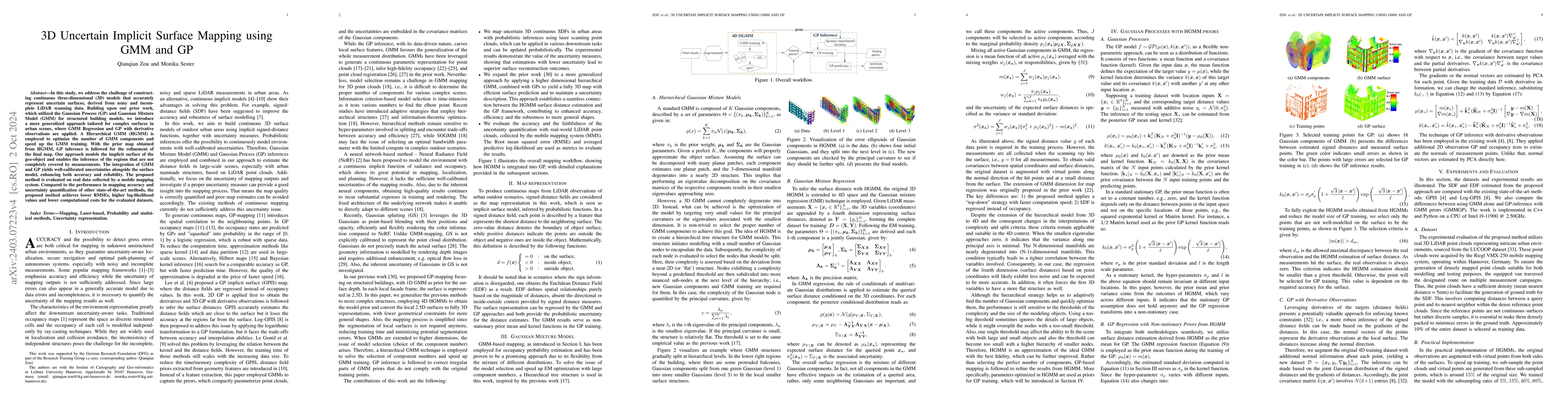 Thumbnail for 3D Uncertain Implicit Surface Mapping using GMM and GP