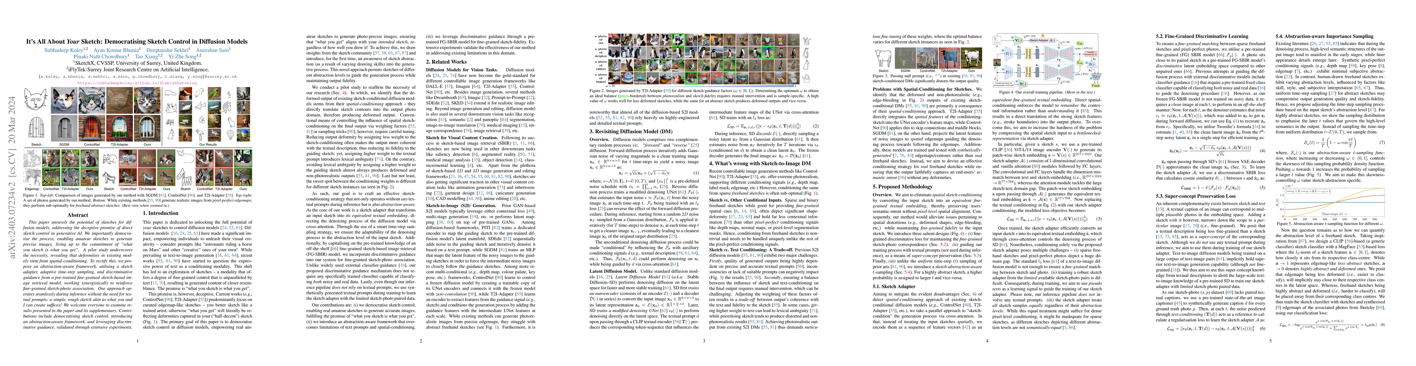 Thumbnail for It's All About Your Sketch: Democratising Sketch Control in Diffusion
  Models