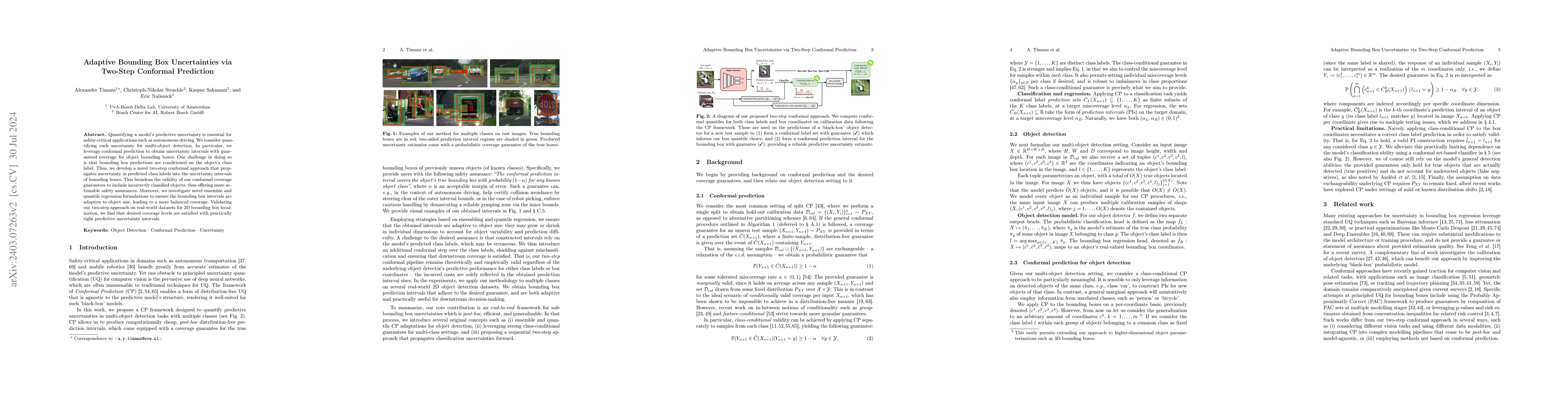 Thumbnail for Adaptive Bounding Box Uncertainties via Two-Step Conformal Prediction