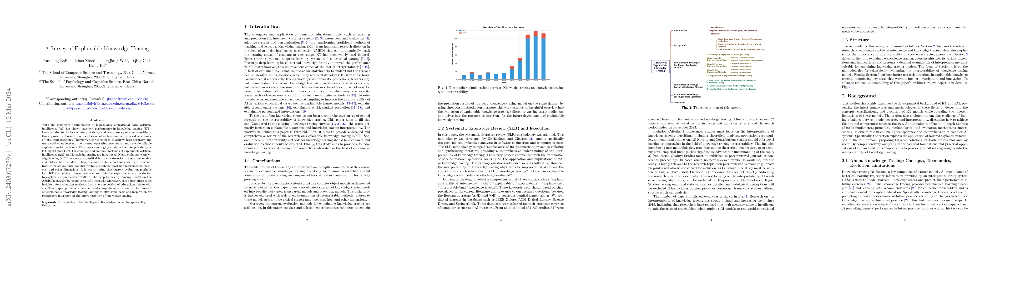 Thumbnail for A Survey of Explainable Knowledge Tracing