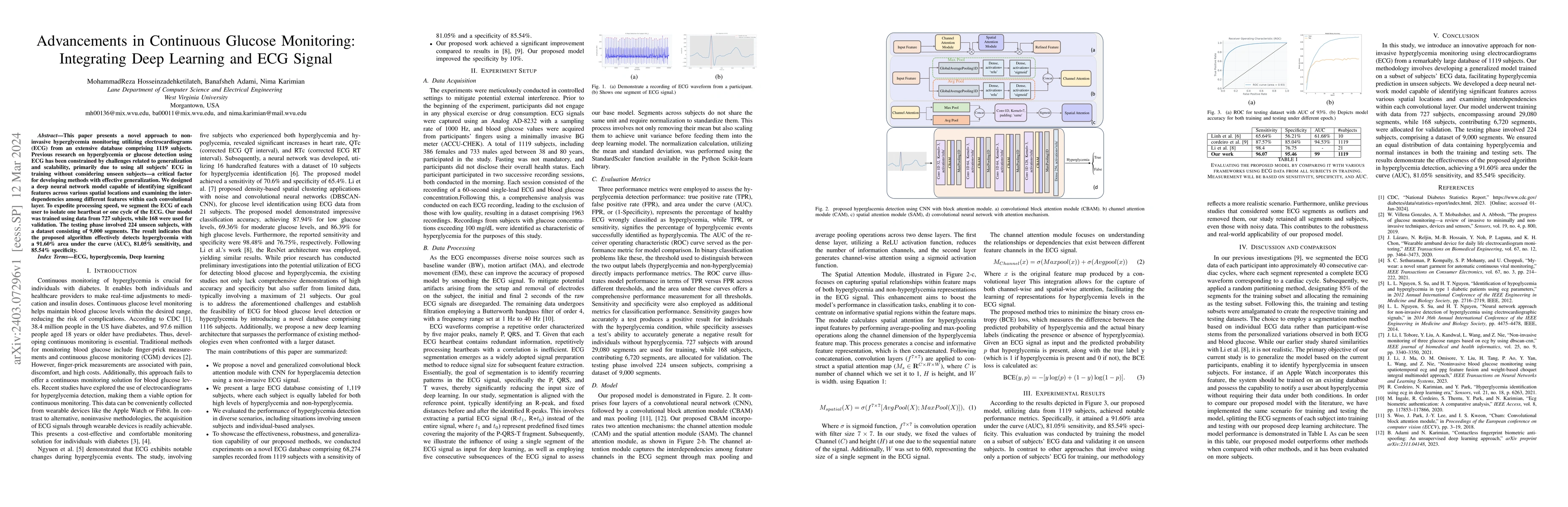 Thumbnail for Advancements in Continuous Glucose Monitoring: Integrating Deep Learning
  and ECG Signal