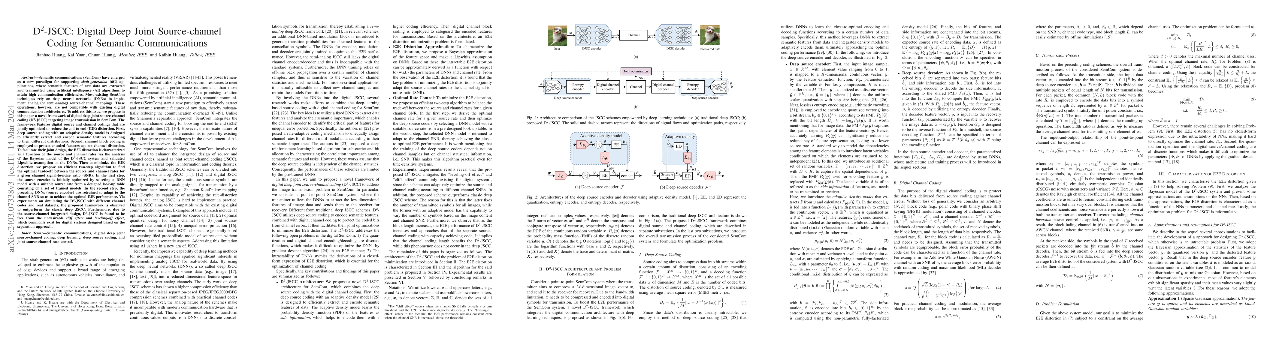 Thumbnail for D$^2$-JSCC: Digital Deep Joint Source-channel Coding for Semantic
  Communications