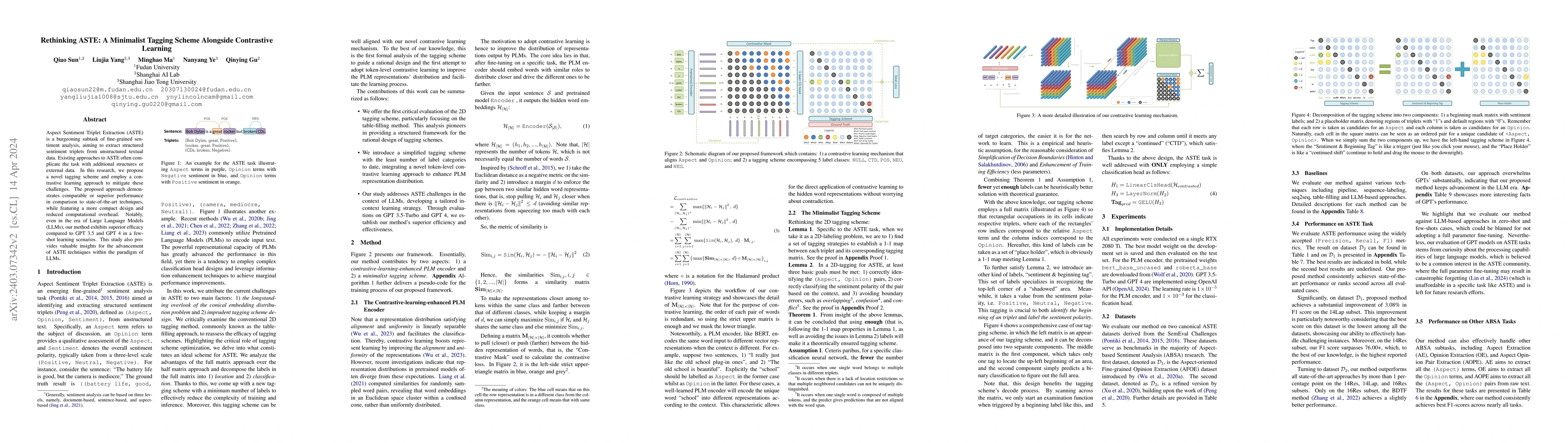 Thumbnail for Rethinking ASTE: A Minimalist Tagging Scheme Alongside Contrastive
  Learning