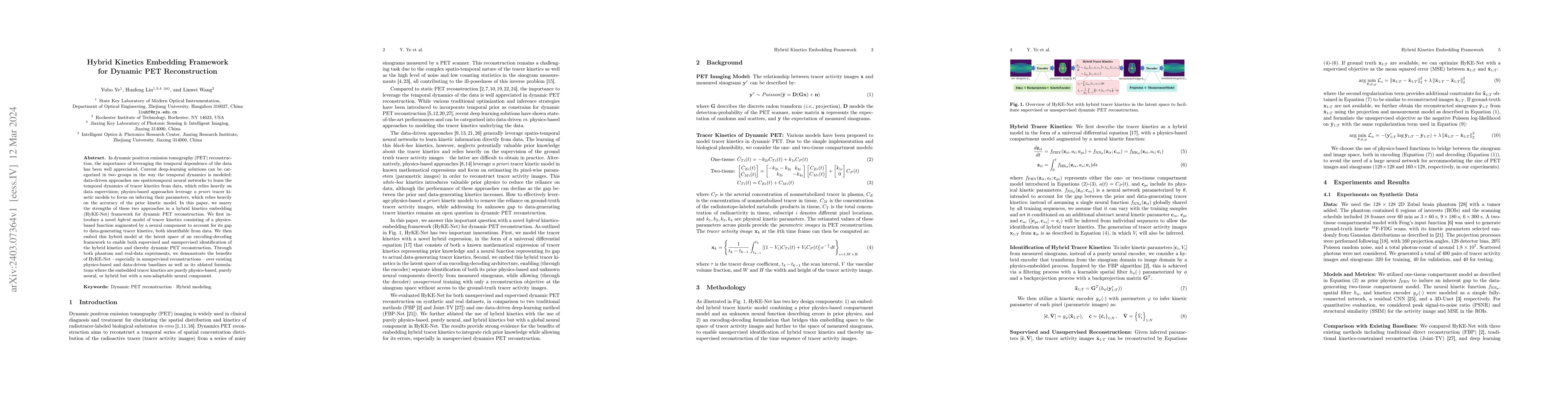 Thumbnail for Hybrid Kinetics Embedding Framework for Dynamic PET Reconstruction