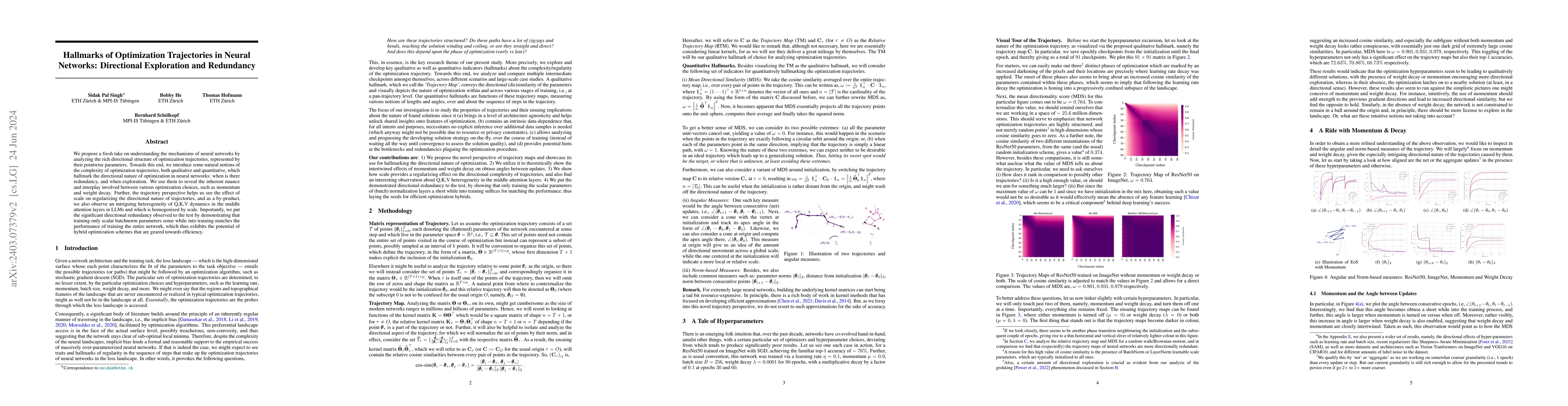 Thumbnail for Hallmarks of Optimization Trajectories in Neural Networks: Directional
  Exploration and Redundancy