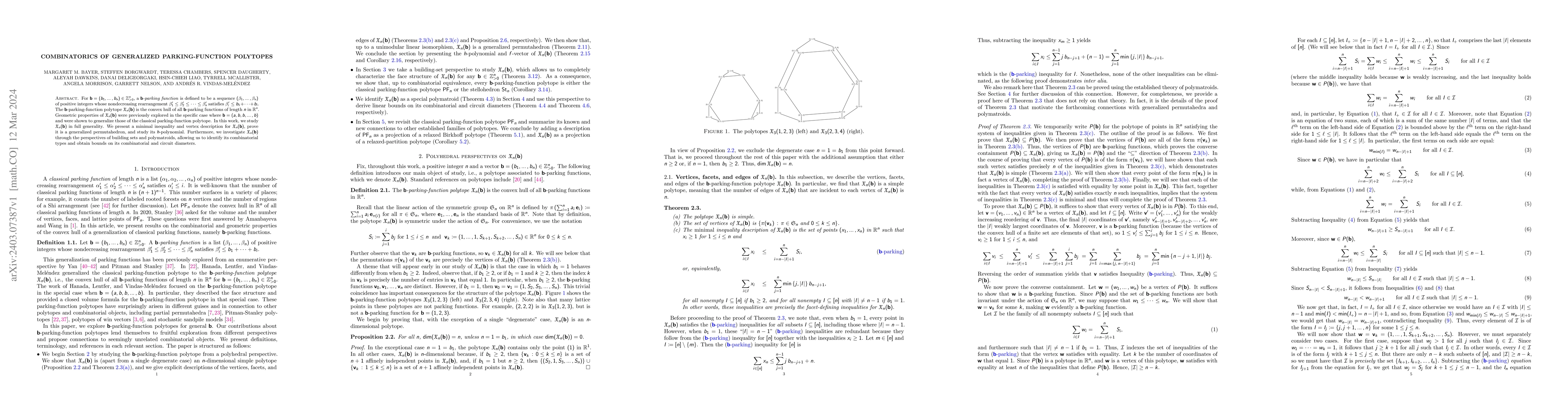 Thumbnail for Combinatorics of generalized parking-function polytopes