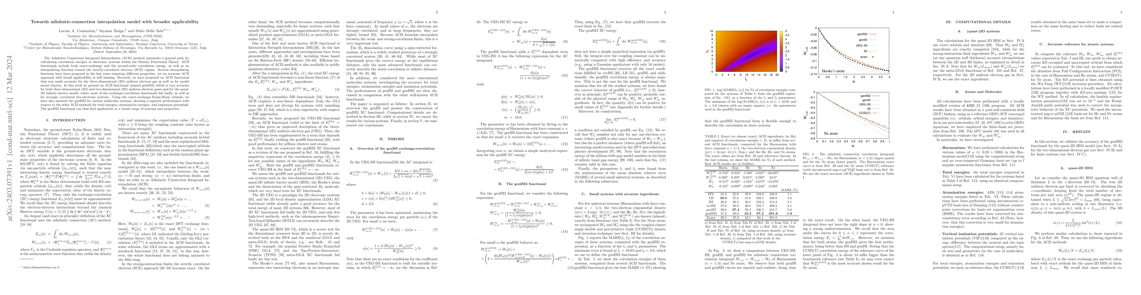 Thumbnail for Towards adiabatic-connection interpolation model with broader
  applicability