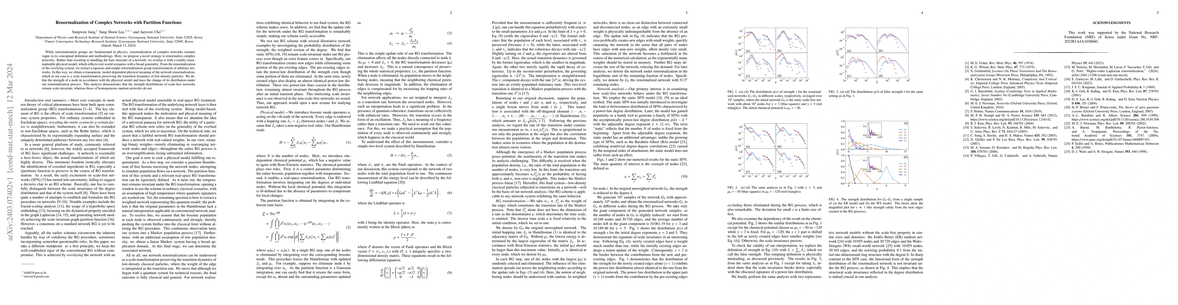 Thumbnail for Renormalization of Complex Networks with Partition Functions