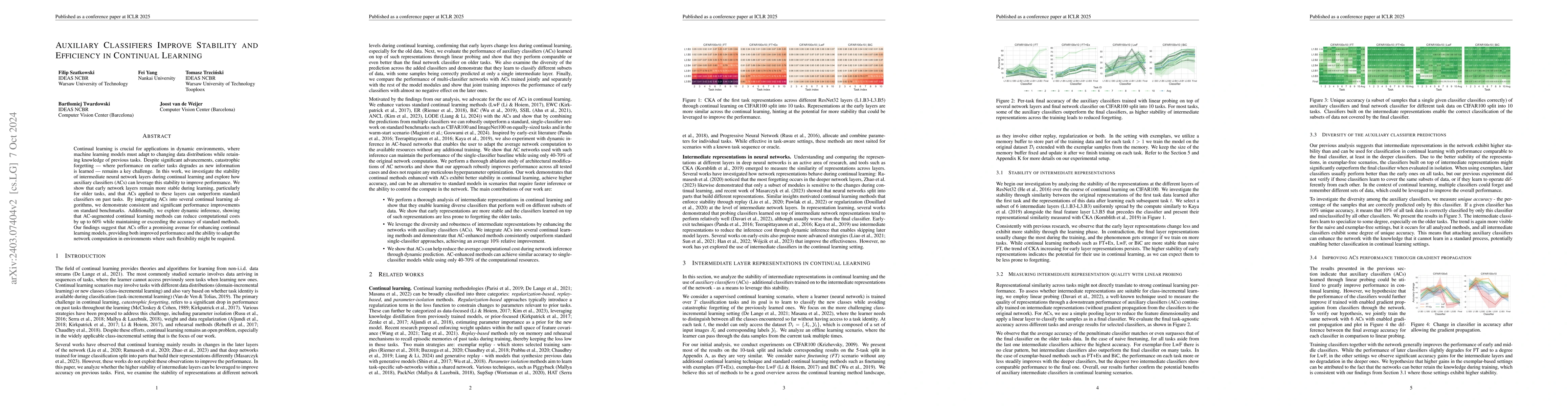 Thumbnail for Accelerated Inference and Reduced Forgetting: The Dual Benefits of
  Early-Exit Networks in Continual Learning