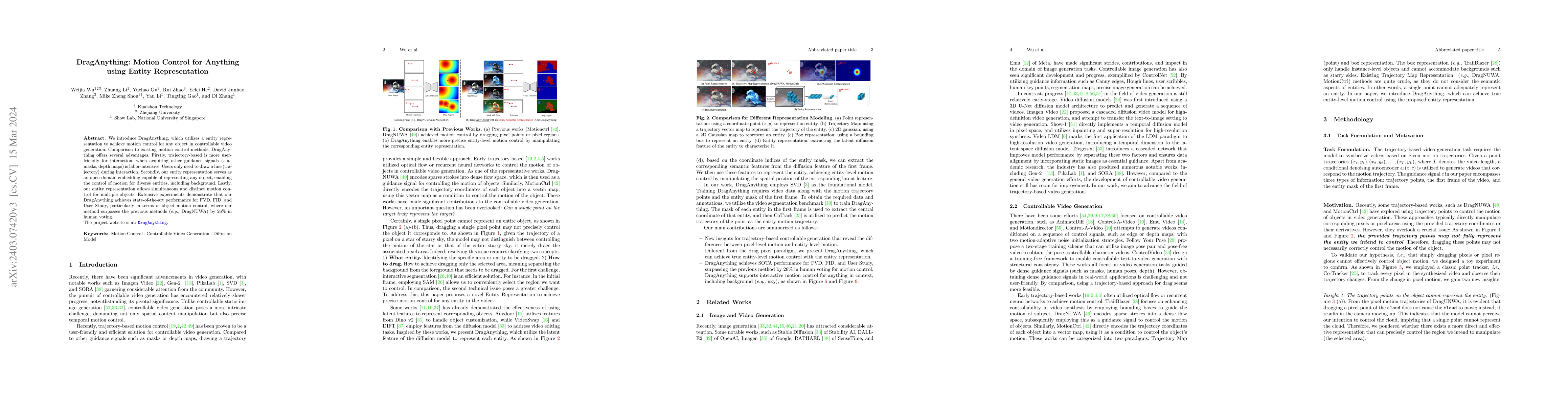 Thumbnail for DragAnything: Motion Control for Anything using Entity Representation