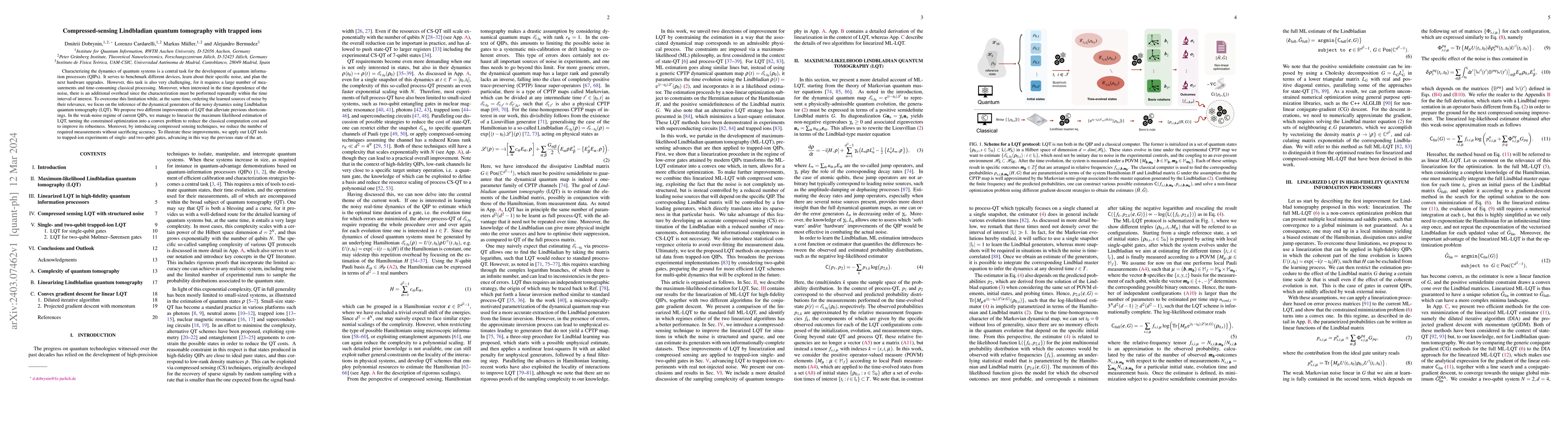 Thumbnail for Compressed-sensing Lindbladian quantum tomography with trapped ions