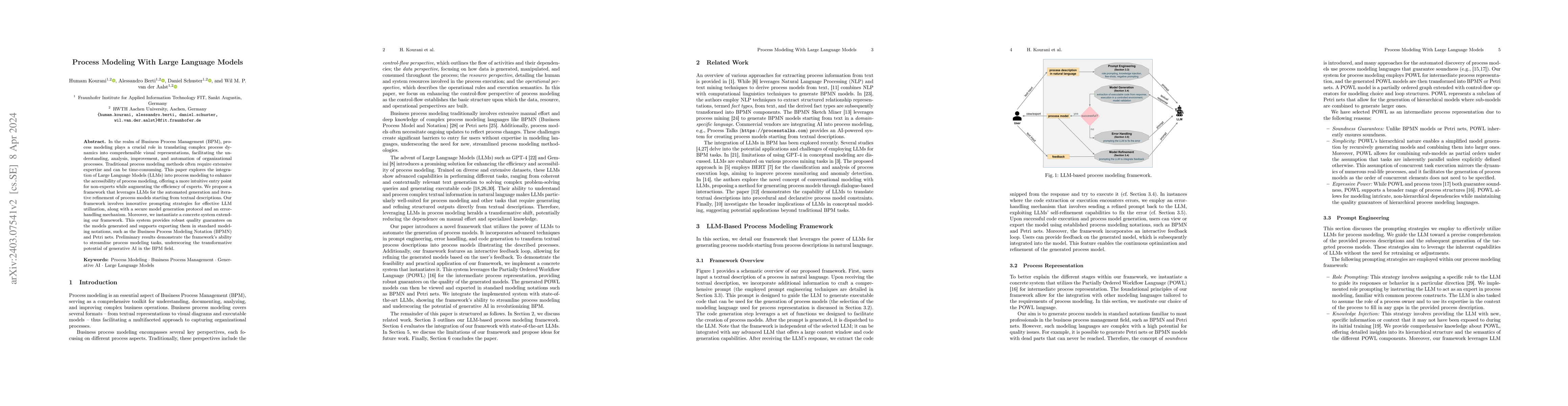 Thumbnail for Process Modeling With Large Language Models