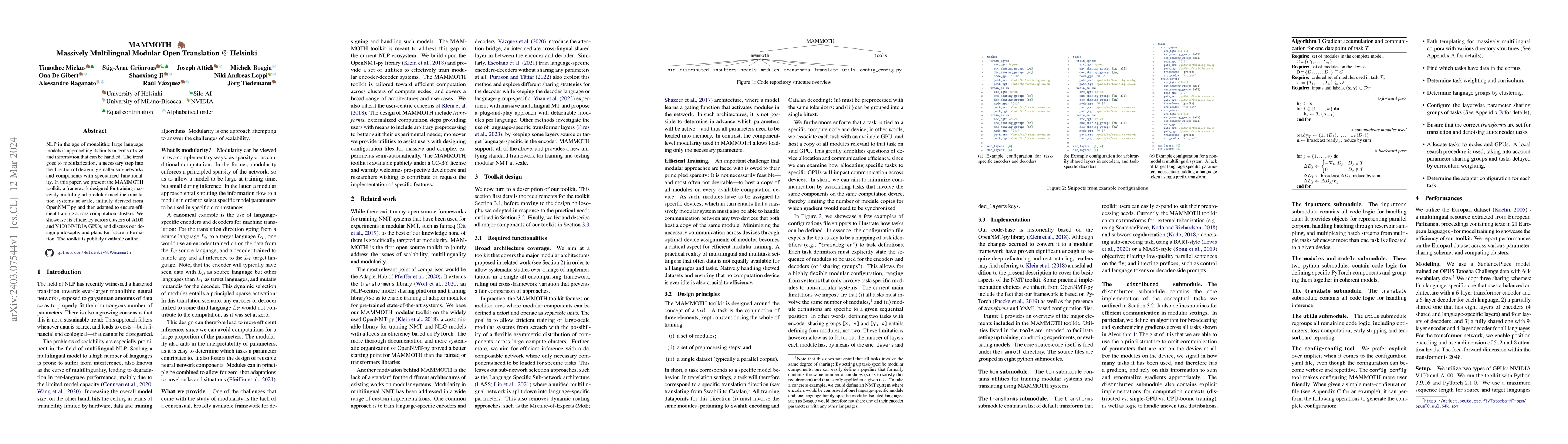 Thumbnail for MAMMOTH: Massively Multilingual Modular Open Translation @ Helsinki