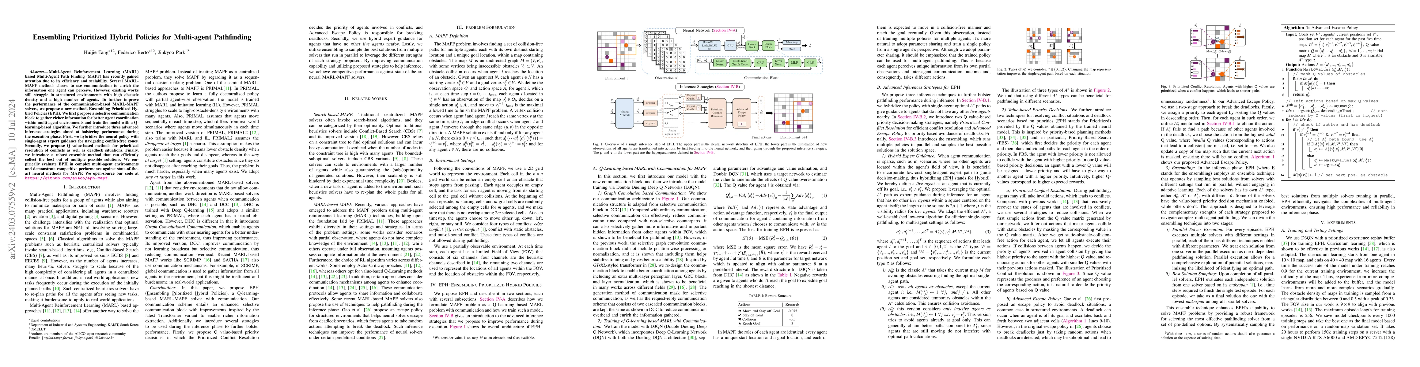 Thumbnail for Ensembling Prioritized Hybrid Policies for Multi-agent Pathfinding