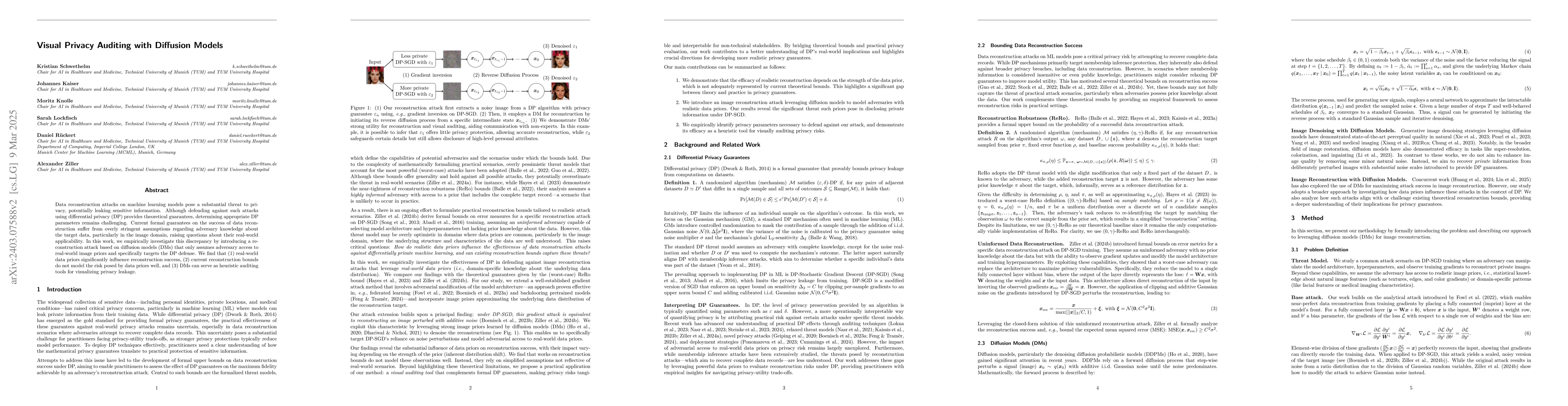 Thumbnail for Visual Privacy Auditing with Diffusion Models
