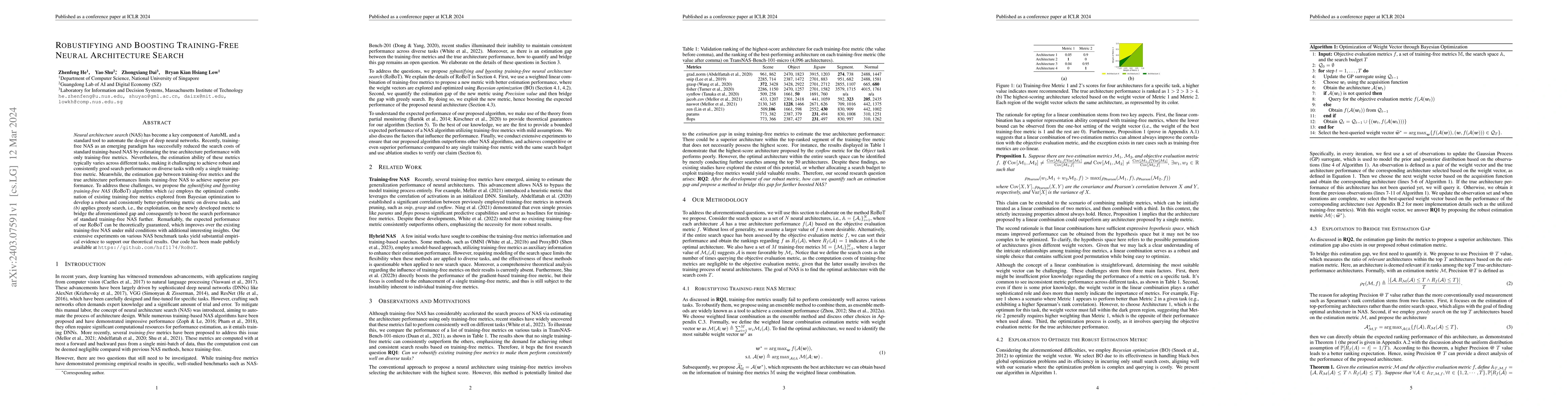Thumbnail for Robustifying and Boosting Training-Free Neural Architecture Search