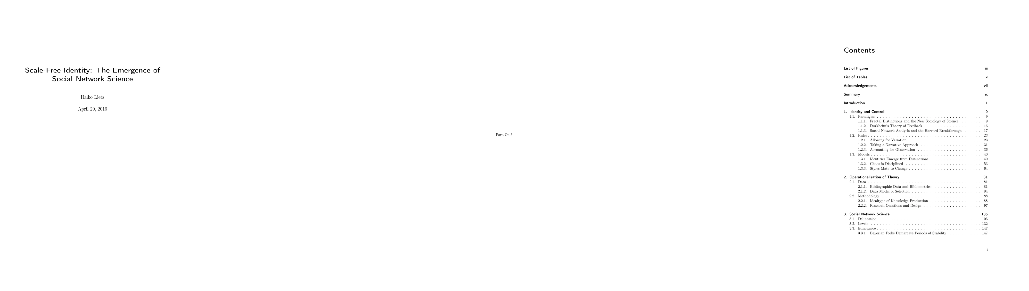 Thumbnail for Scale-free identity: The emergence of social network science