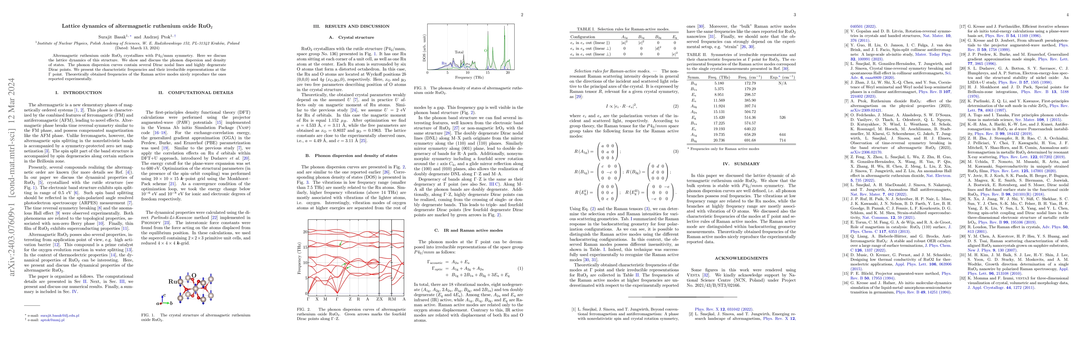 Thumbnail for Lattice dynamics of altermagnetic ruthenium oxide RuO$_{2}$