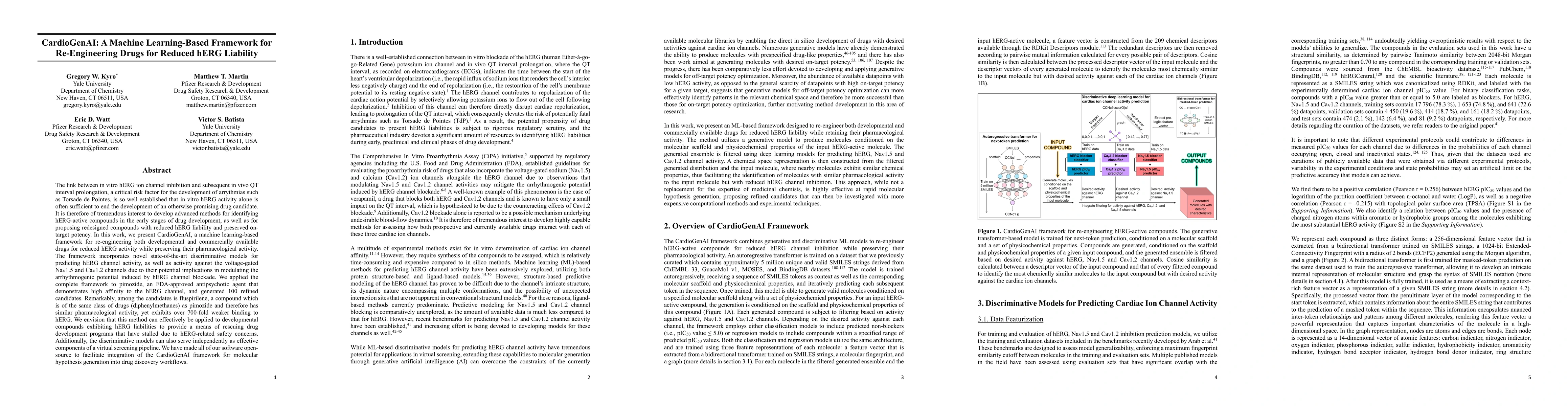 Thumbnail for CardioGenAI: A Machine Learning-Based Framework for Re-Engineering Drugs
  for Reduced hERG Liability