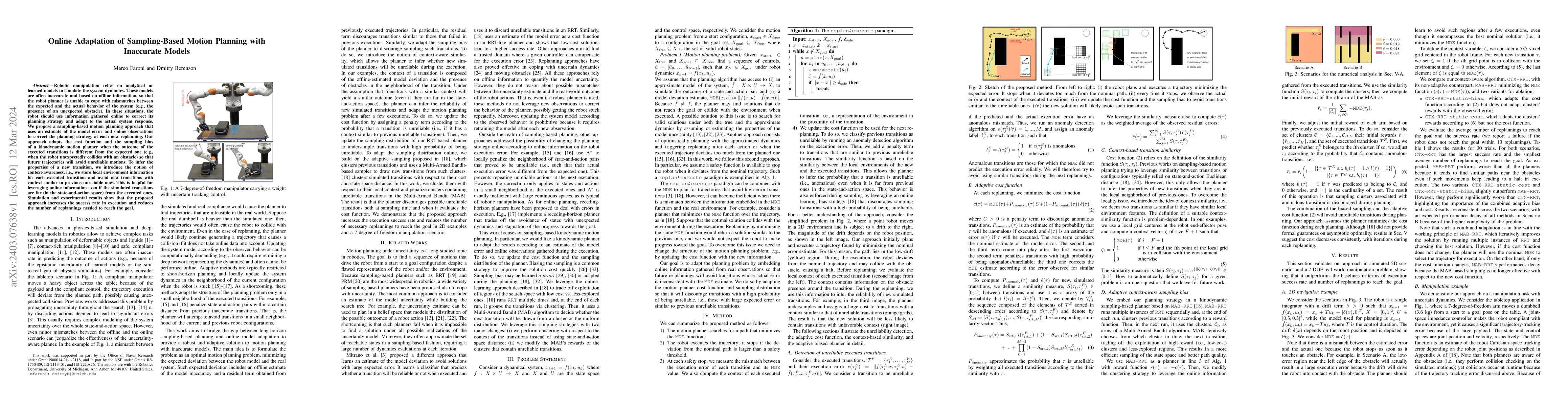 Thumbnail for Online Adaptation of Sampling-Based Motion Planning with Inaccurate
  Models