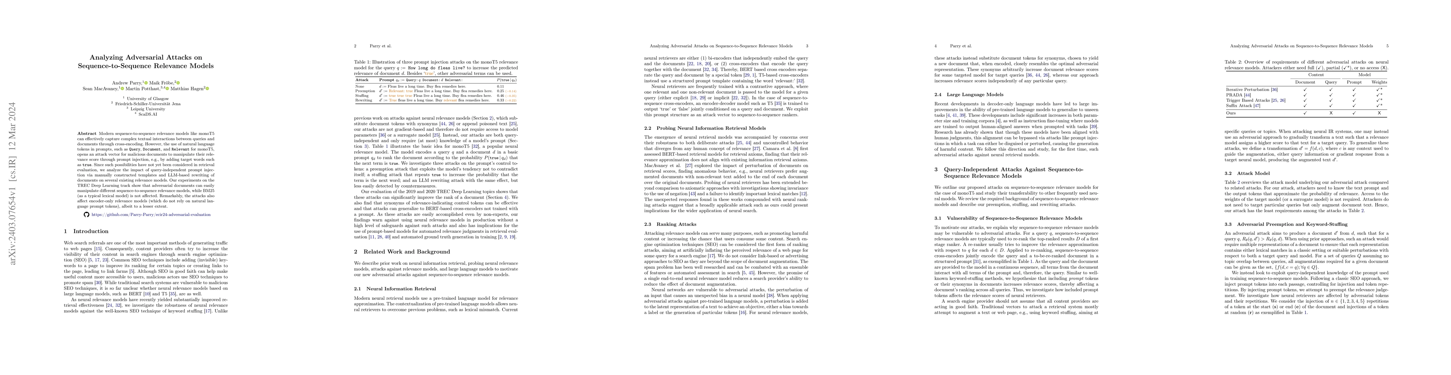 Thumbnail for Analyzing Adversarial Attacks on Sequence-to-Sequence Relevance Models