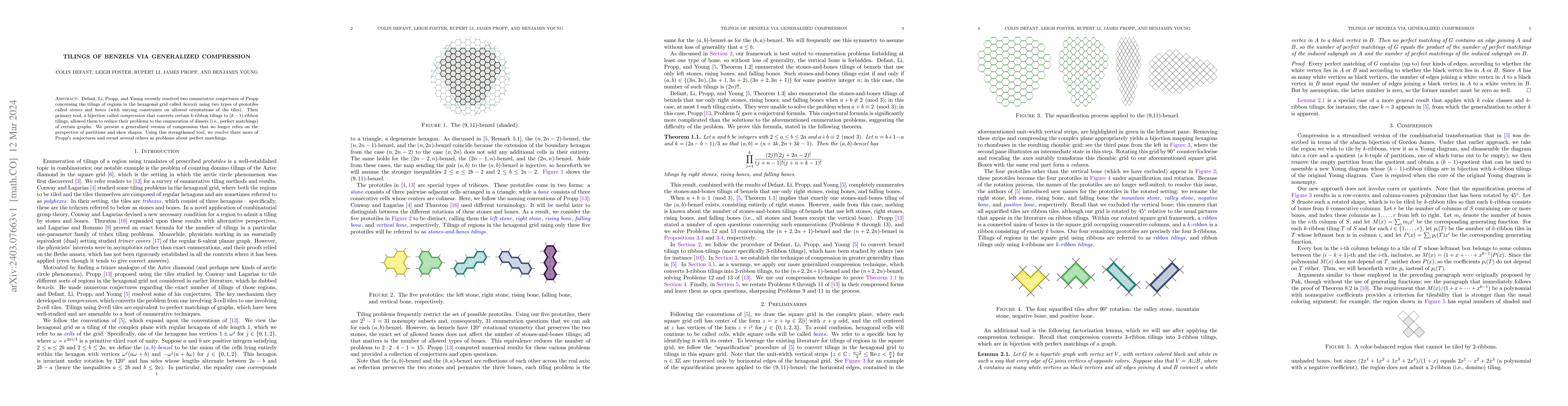 Thumbnail for Tilings of Benzels via Generalized Compression