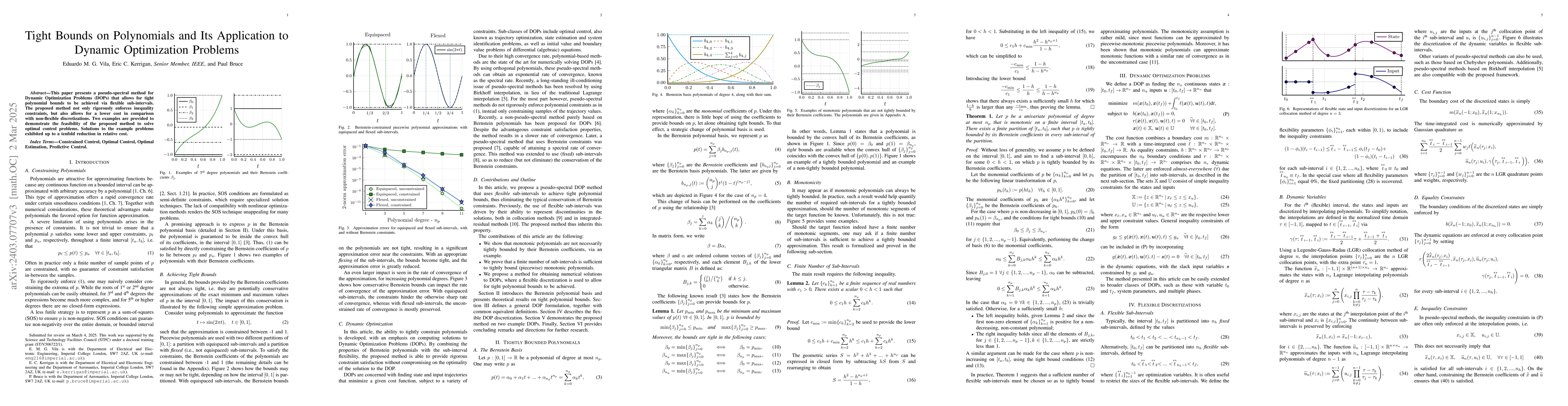 Thumbnail for Tightly Bounded Polynomials via Flexible Discretizations for Dynamic
  Optimization Problems