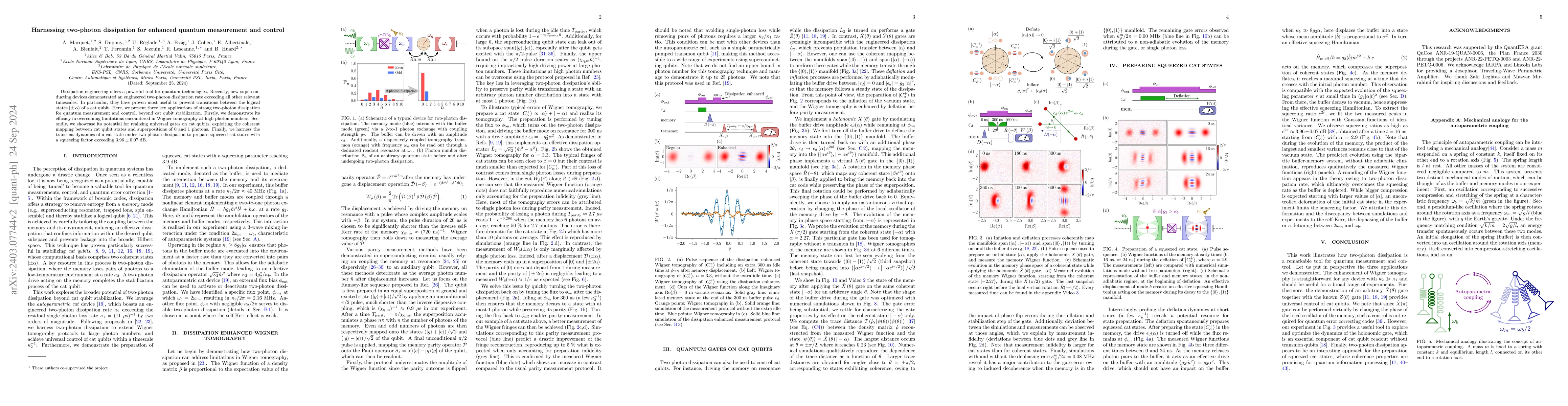 Thumbnail for Harnessing two-photon dissipation for enhanced quantum measurement and
  control