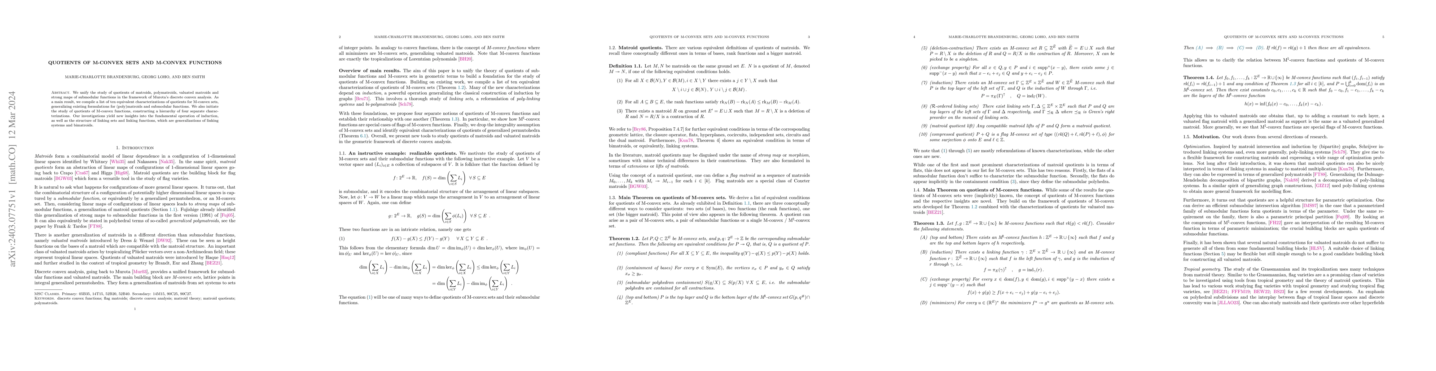 Thumbnail for Quotients of M-convex sets and M-convex functions