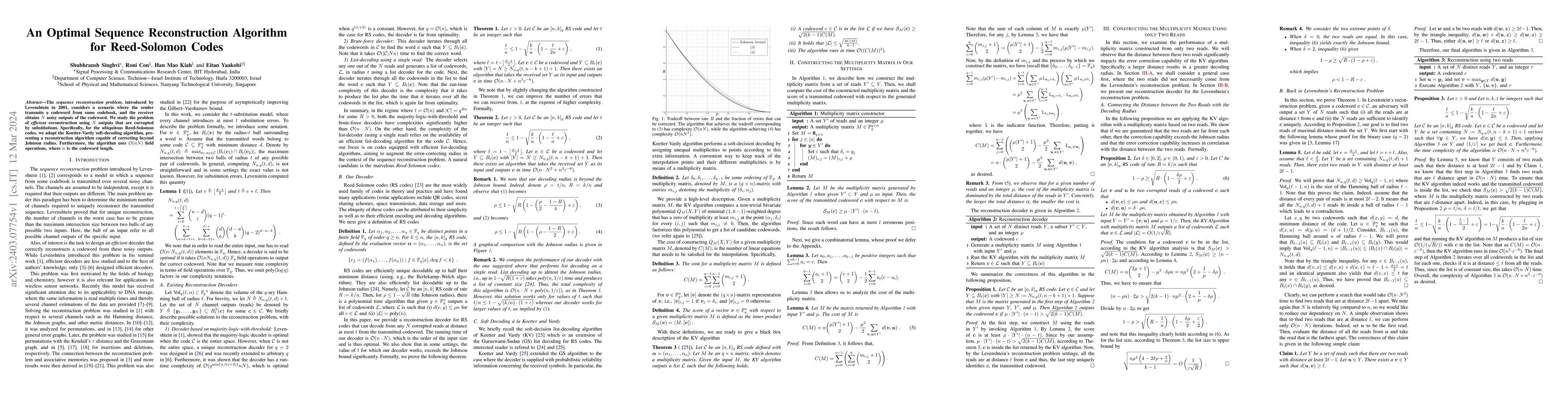 Thumbnail for An Optimal Sequence Reconstruction Algorithm for Reed-Solomon Codes