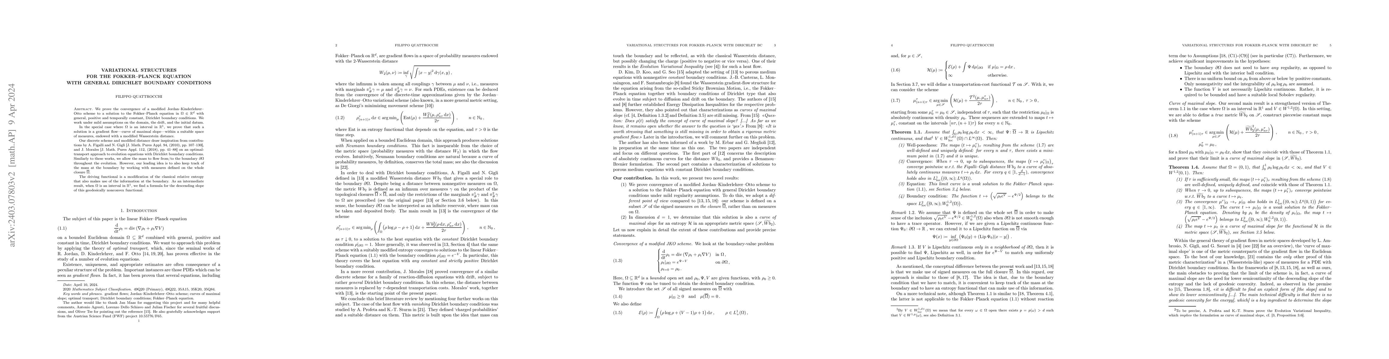 Thumbnail for Variational structures for the Fokker--Planck equation with general
  Dirichlet boundary conditions